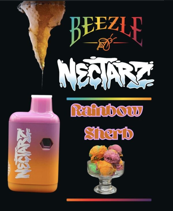 Beezle Nectarz Disposable Vape featuring sleek design and premium botanical terpenes with various bold flavors.