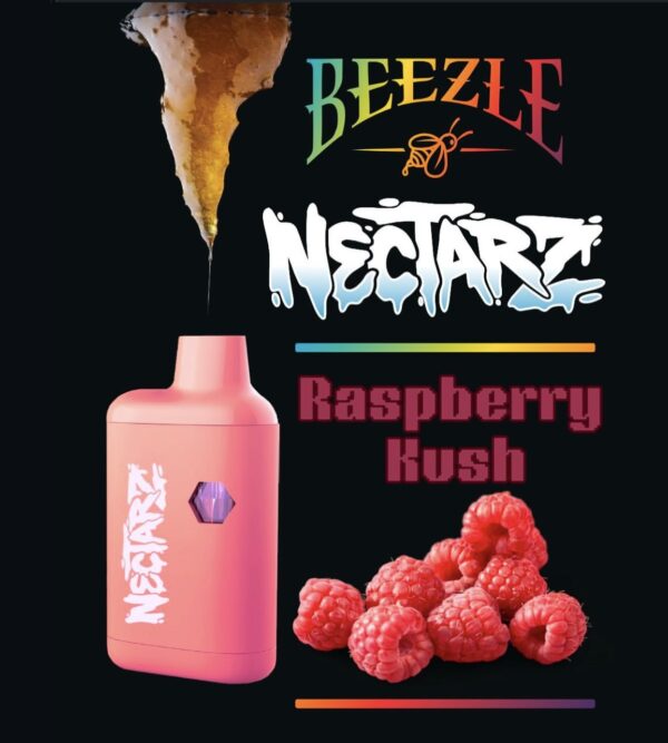 Beezle Nectarz Disposable Vape featuring sleek design and premium botanical terpenes with various bold flavors.