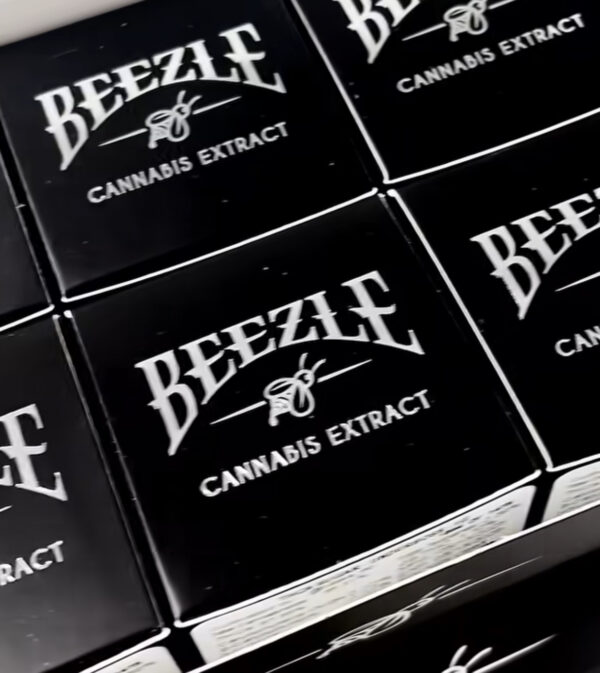 Beezle Extracts premium cannabis concentrates live resin jar with golden terpene-rich extract